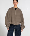 KIAN TWEED BOMBER - ARMY