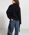 KIRA LINEN JACKET - BLACK