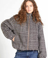 MILA BOMBER JACKET - CHECKED