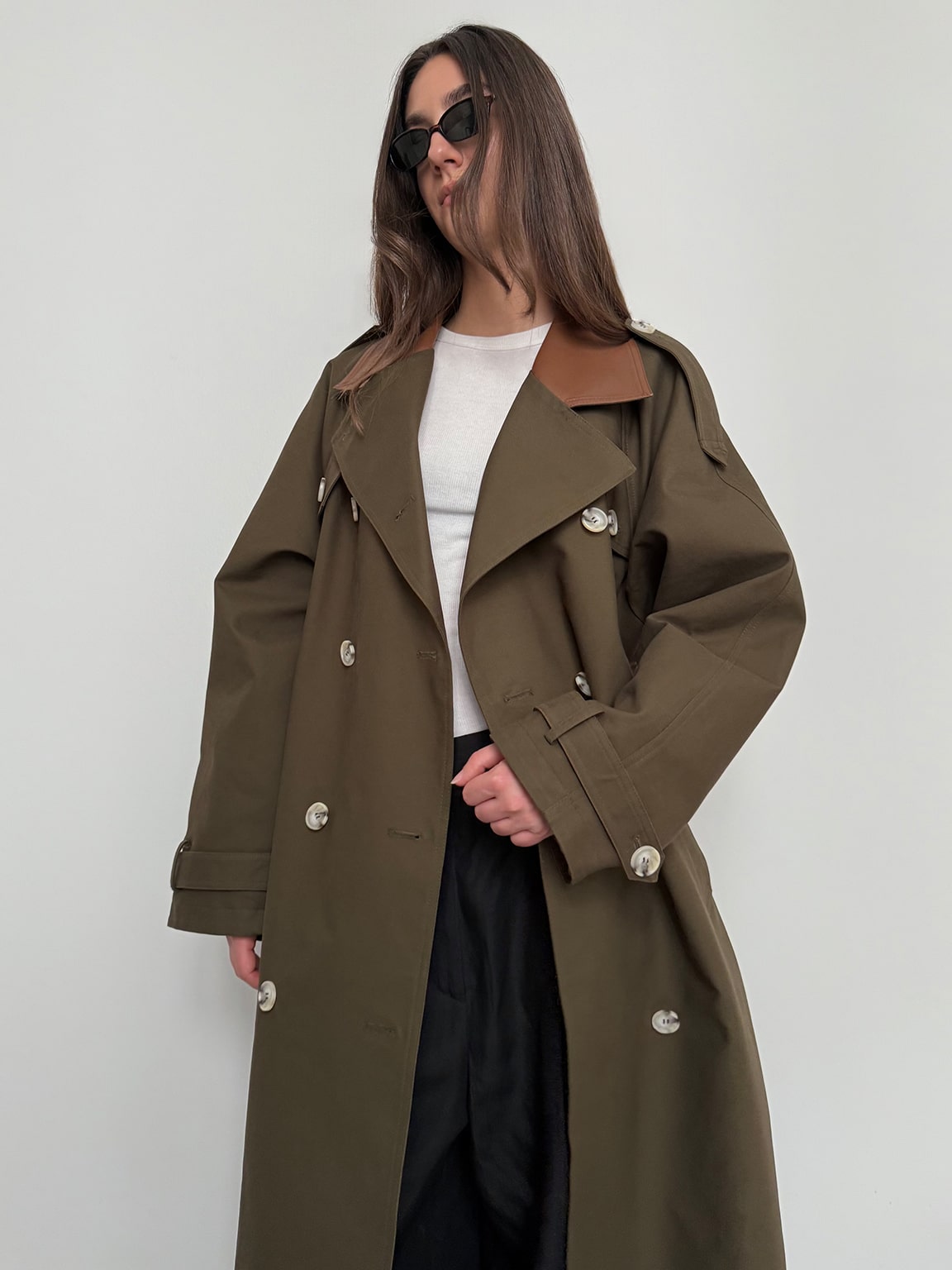 MIRA CANVAS COAT - ARMY