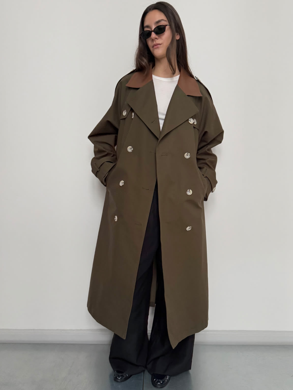 MIRA CANVAS COAT - ARMY