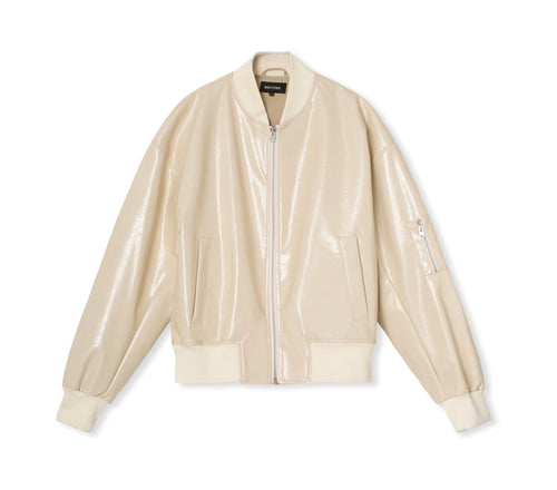 BIANCA VEGAN BOMBER - CRÈME