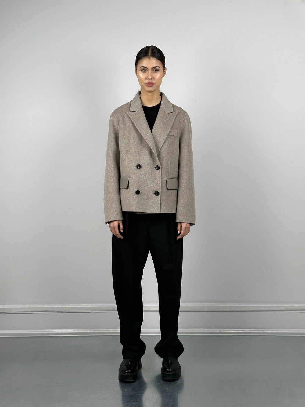 MILES WOOL JACKET - BEIGE