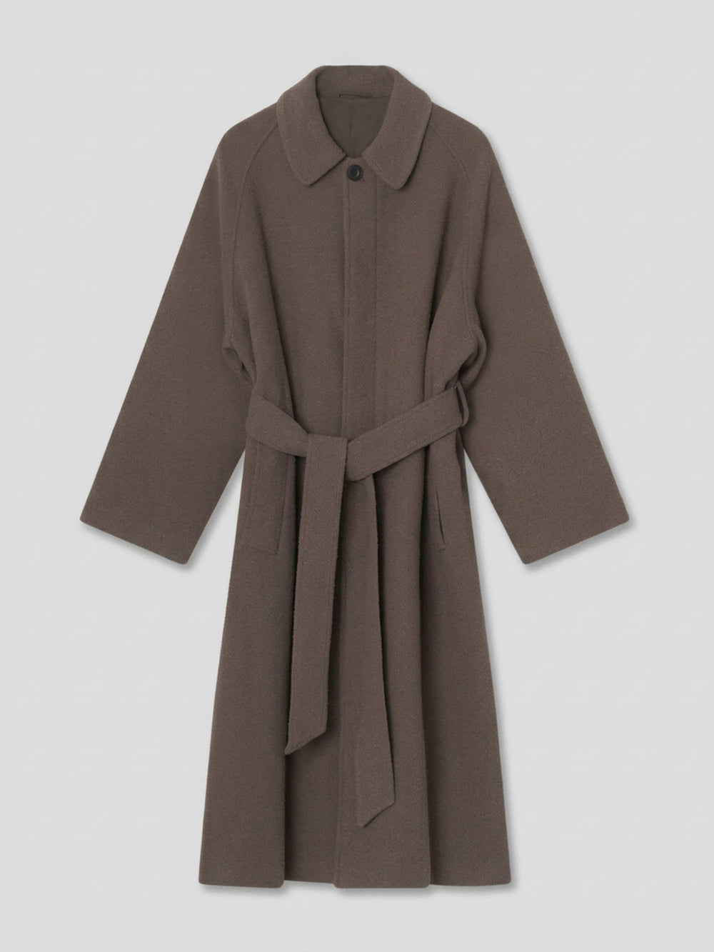 JOEL BOUCLE COAT - GREY/BROWN