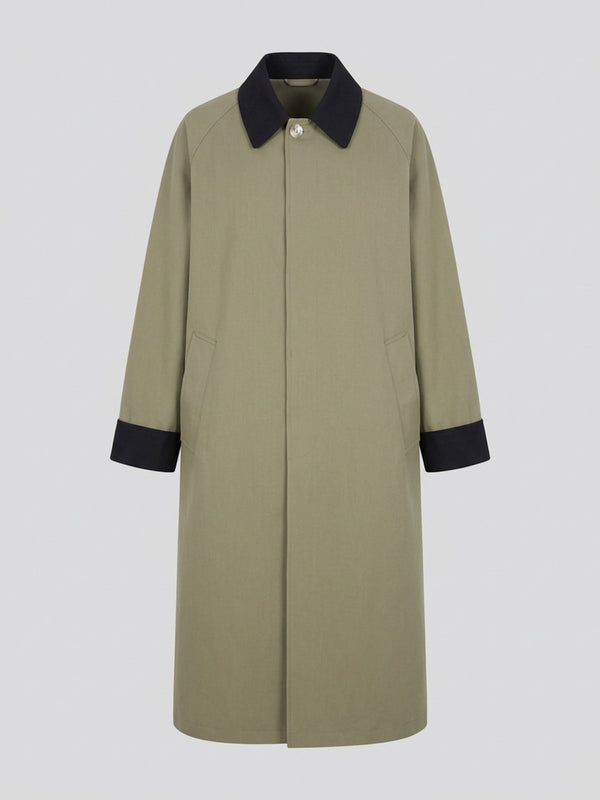 JOEL CANVAS COAT - ARMY/BLACK