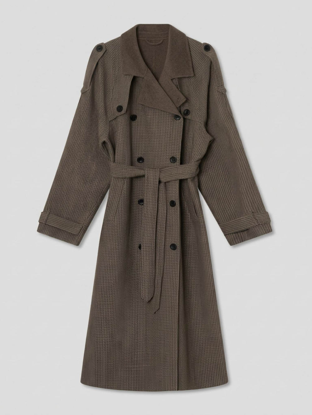 JOHN COAT CHECKED - BEIGE