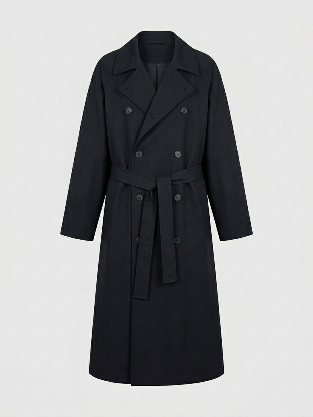 KIRA LINEN COAT - BLACK