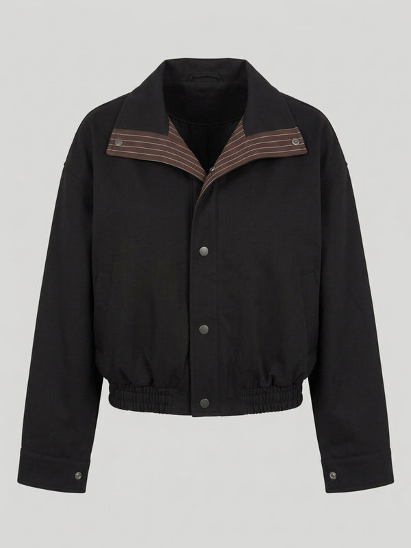 EZREN BOMBER JACKET - BLACK