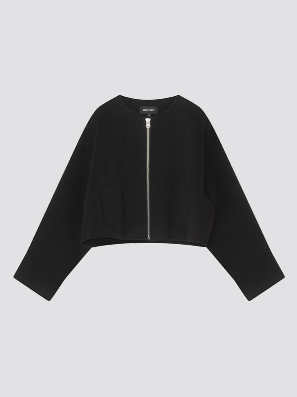 KARLA WOOL JACKET - BLACK