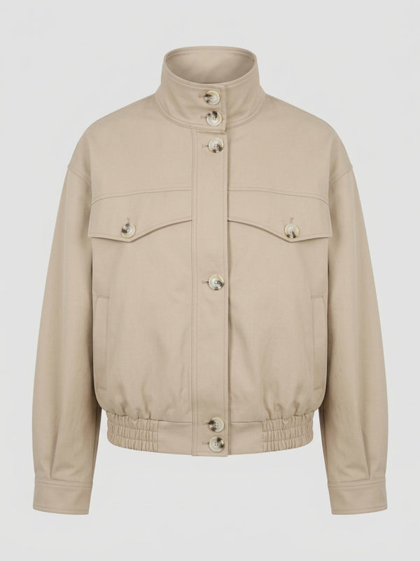 NORI BOMBER JACKET - BEIGE