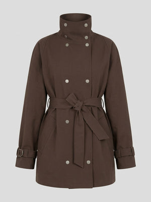 SKYLER CANVAS JACKET - BROWN