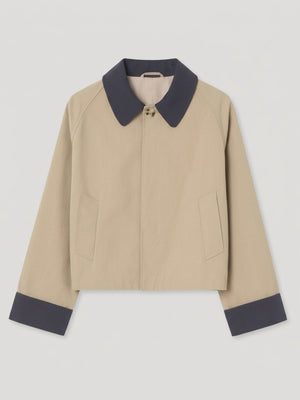 JOEL CANVAS JACKET - BEIGE