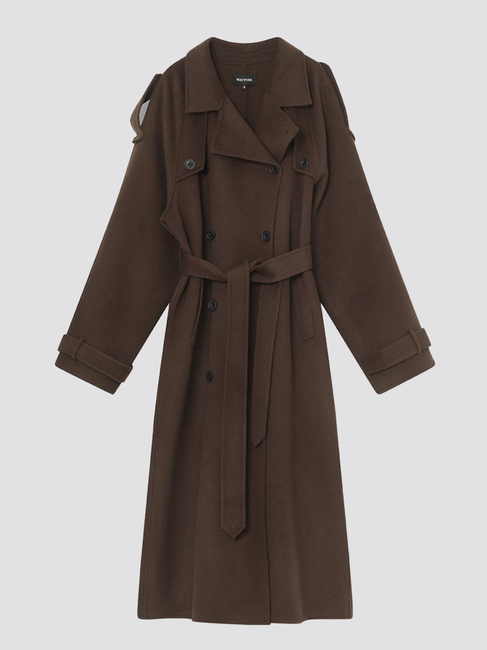JOHN WOOL COAT - BROWN