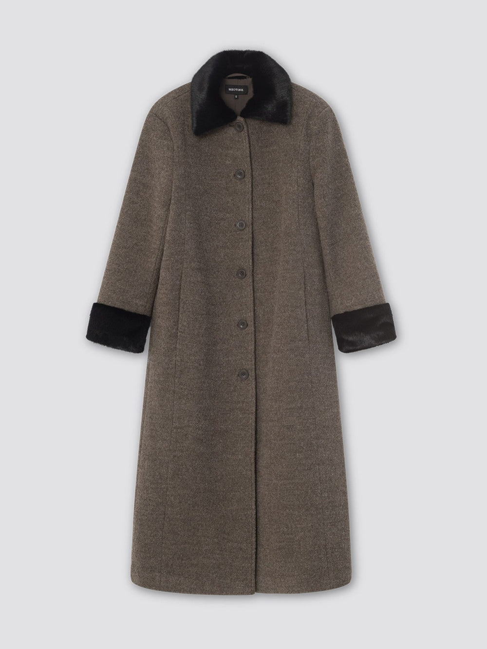 EDEN COAT - BROWN/BLACK