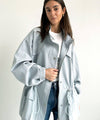 TRACY LINEN JACKET - LIGHT BLUE