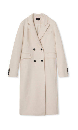 MILEY BOUCLE COAT - CRÈME