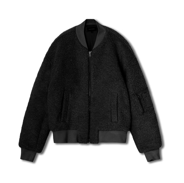 BIANCA WOOL BOUCLE - BLACK