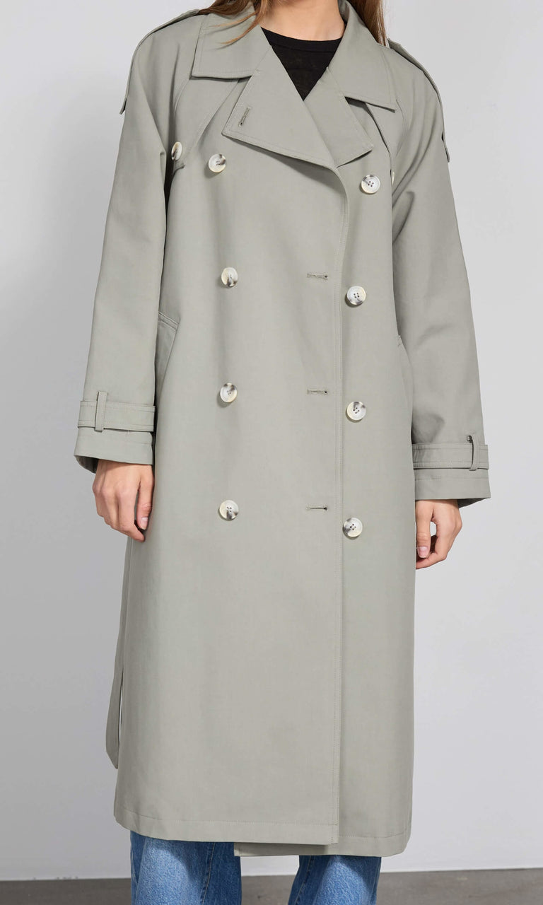 BOBBY CANVAS COAT - GREY