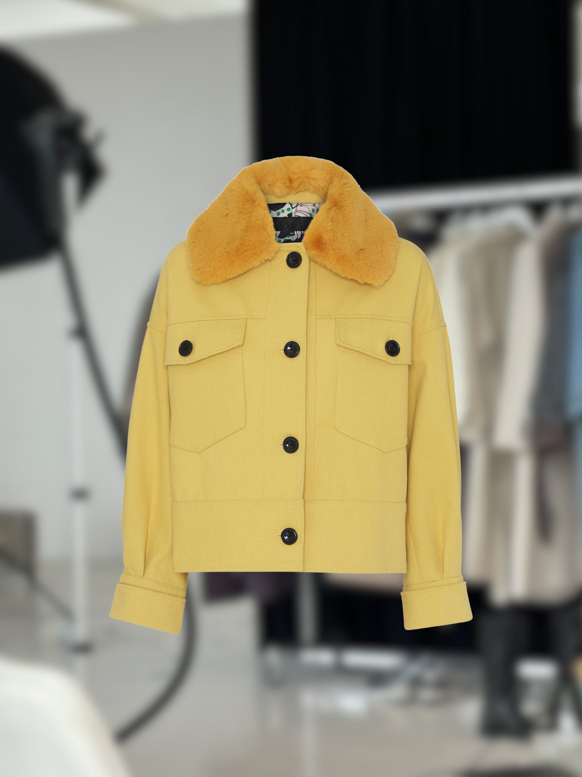 CHARLIE JACKET - CANVAS - YELLOW