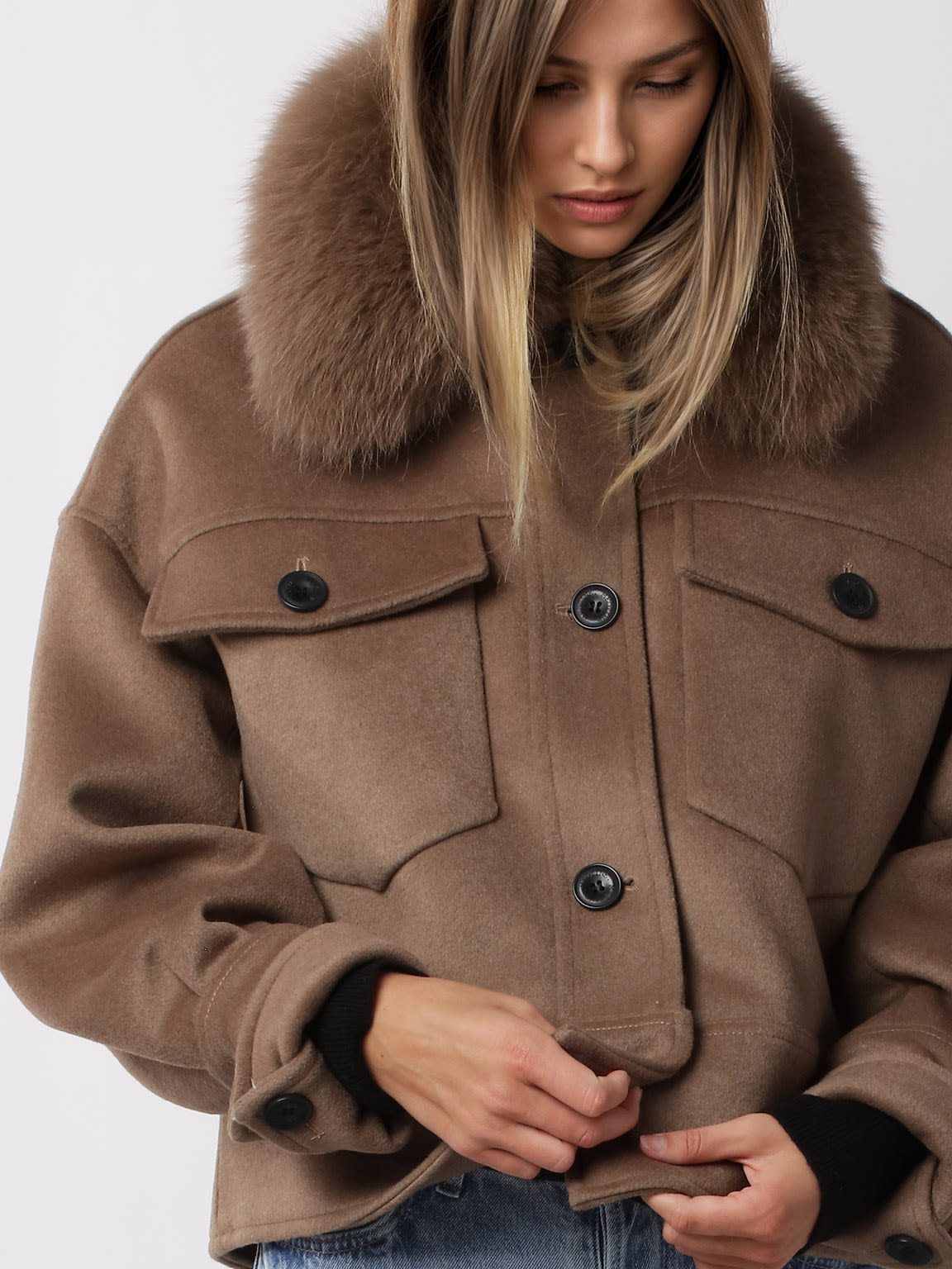 CHARLIE JACKET - WOOL - BROWN