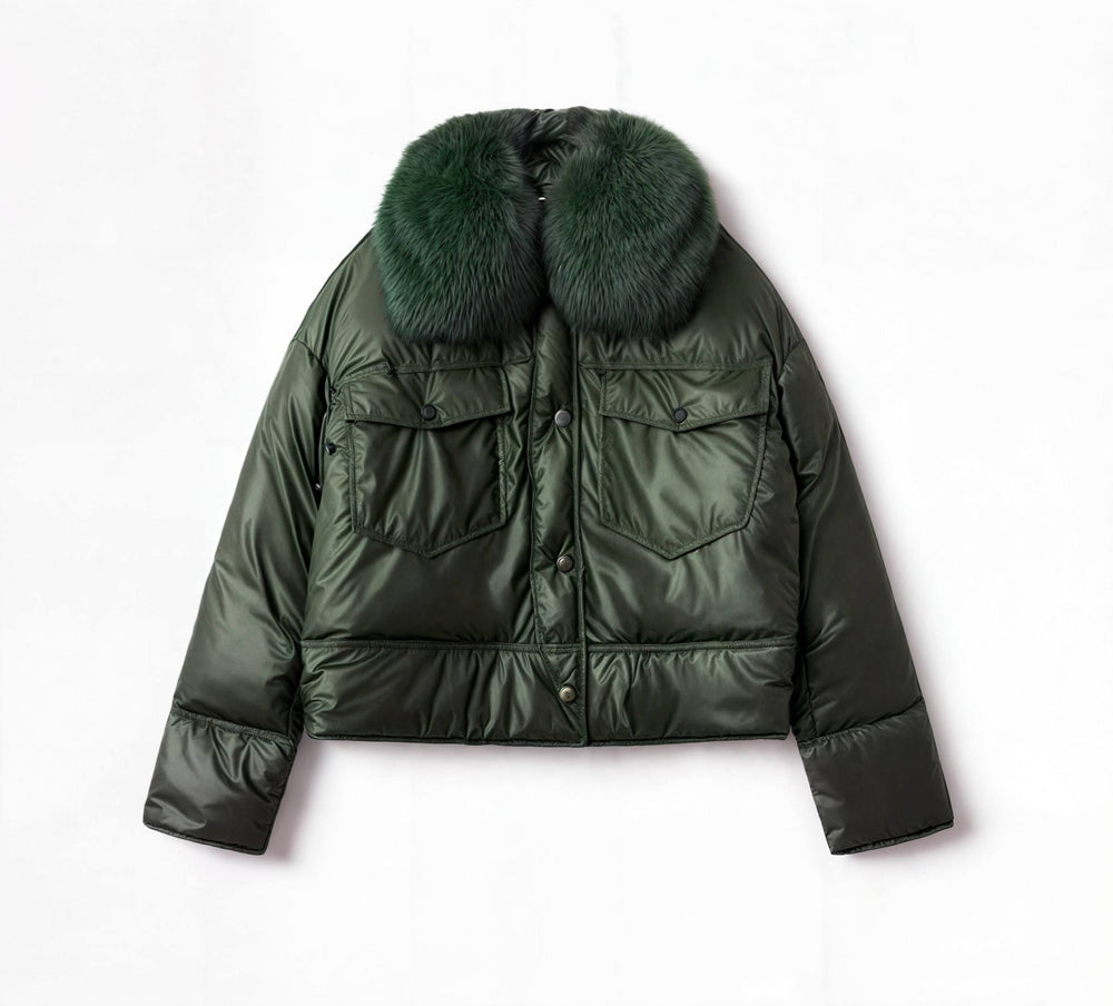 CHARLIE PUFFER JACKET - GREEN
