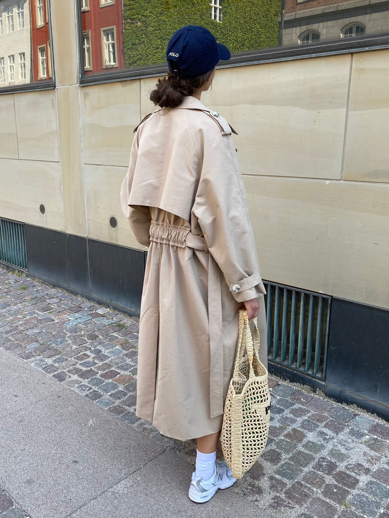 CASSANDRA CANVAS COAT - BEIGE