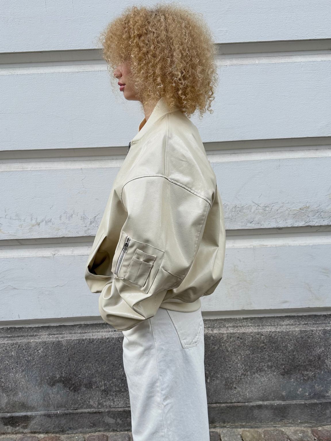 BIANCA VEGAN JACKET - CREME