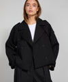 HANNI TWIL JACKET - BLACK