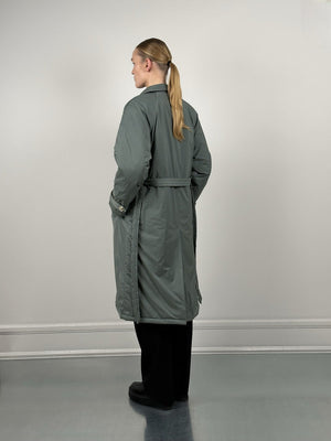 BOBBY CANVAS TRENCH COAT - GREEN