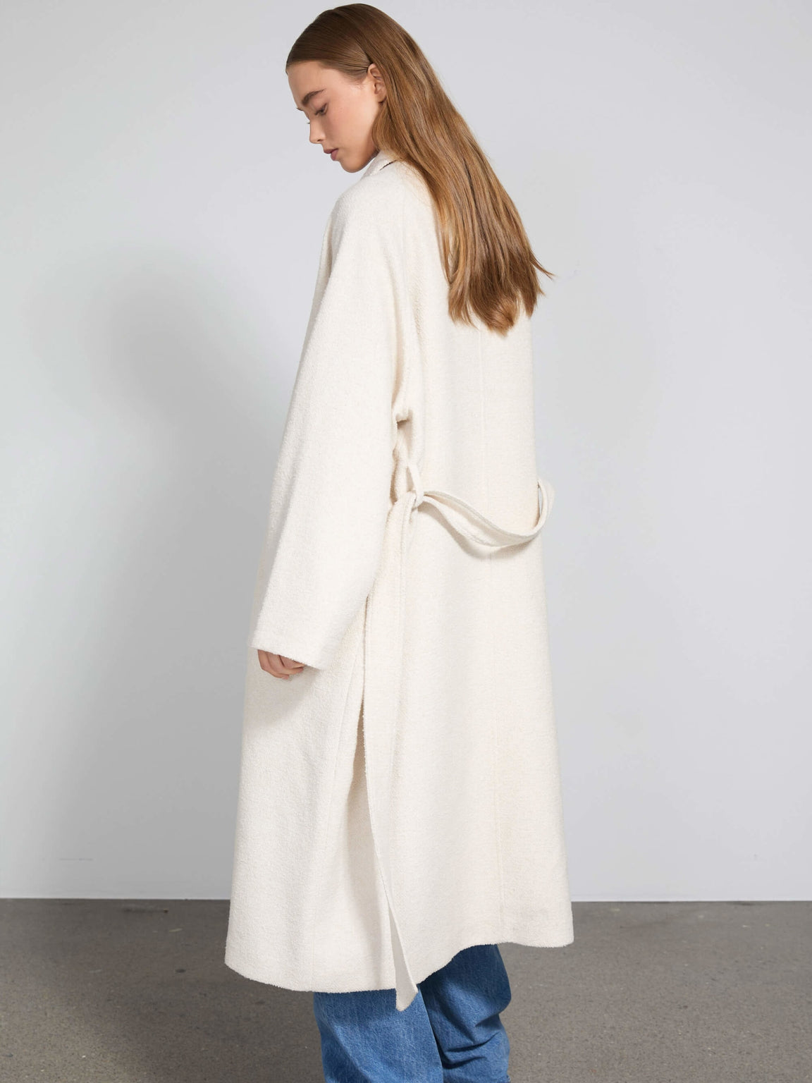 JOEL BOUCLE COAT - CREME