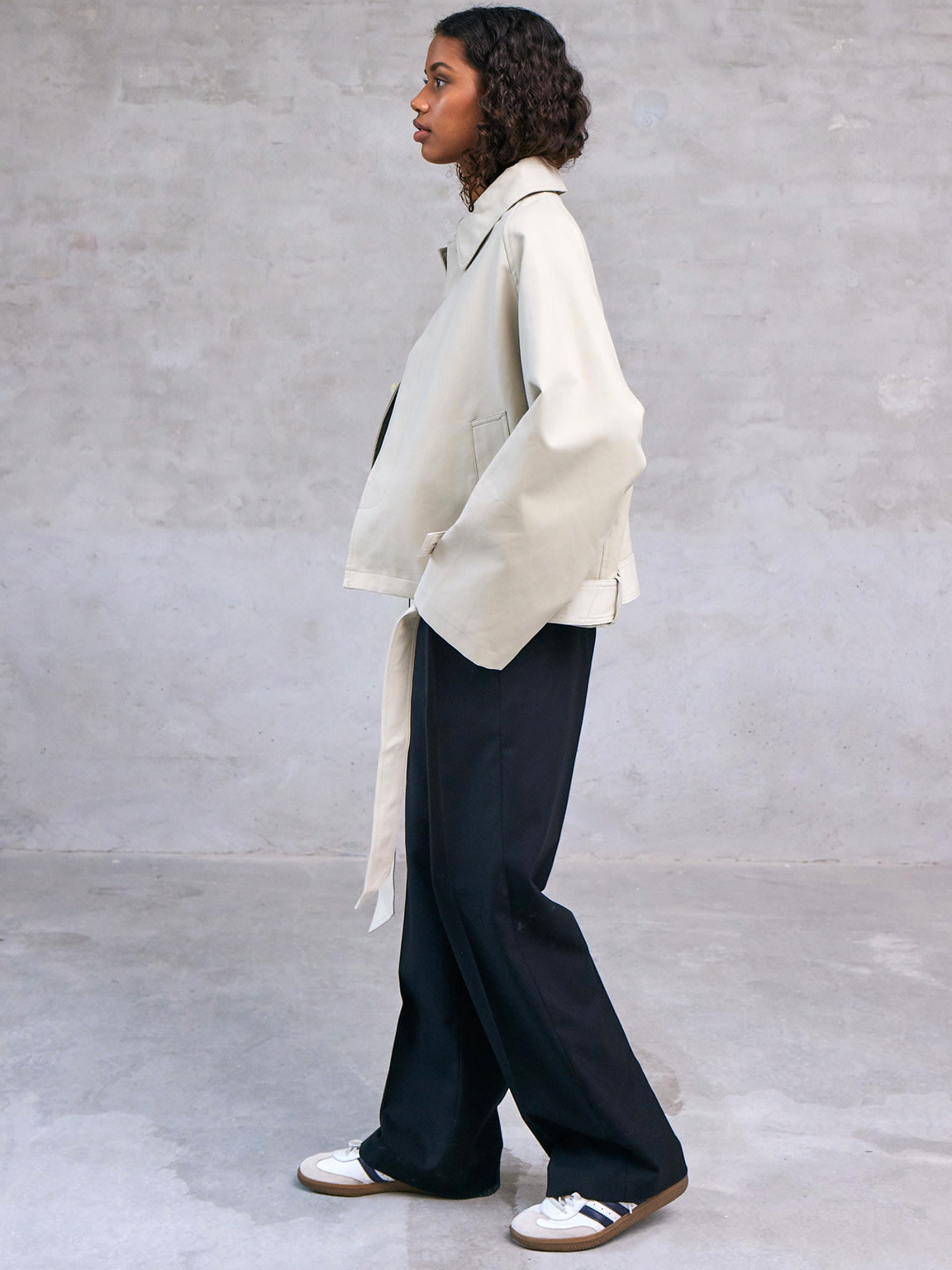 JOLENE CANVAS JACKET - CRÈME