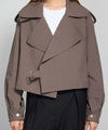 IBEN CANVAS JACKET - BROWN