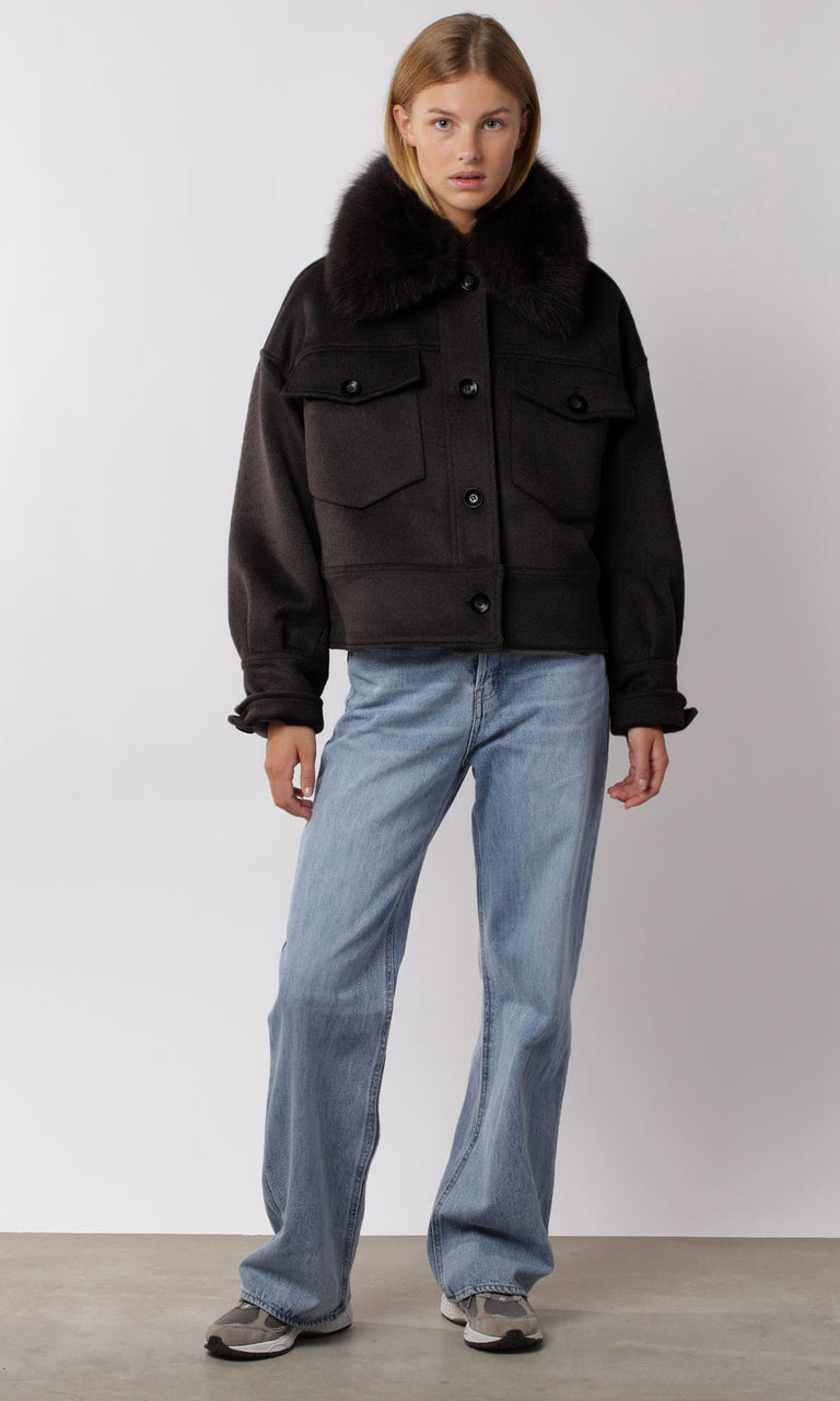 CHARLIE JACKET - WOOL - BLACK