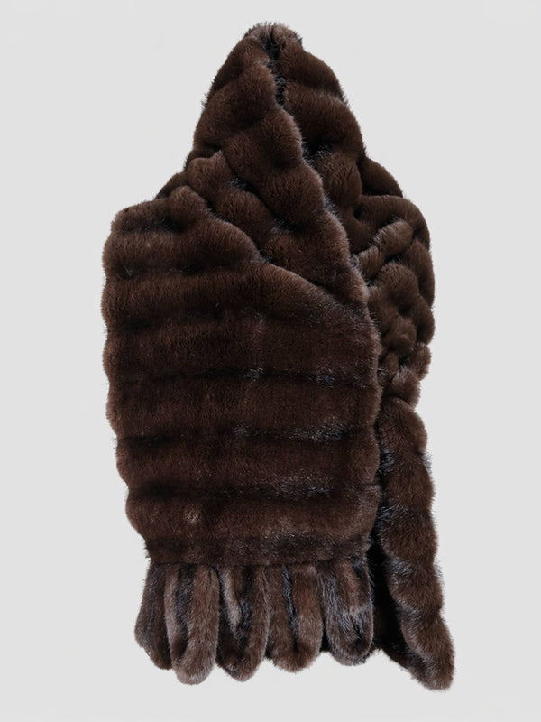 LANE SCARF - BROWN MINK