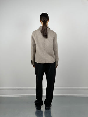 MILES WOOL JACKET - BEIGE