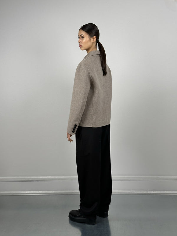 MILES WOOL JACKET - BEIGE