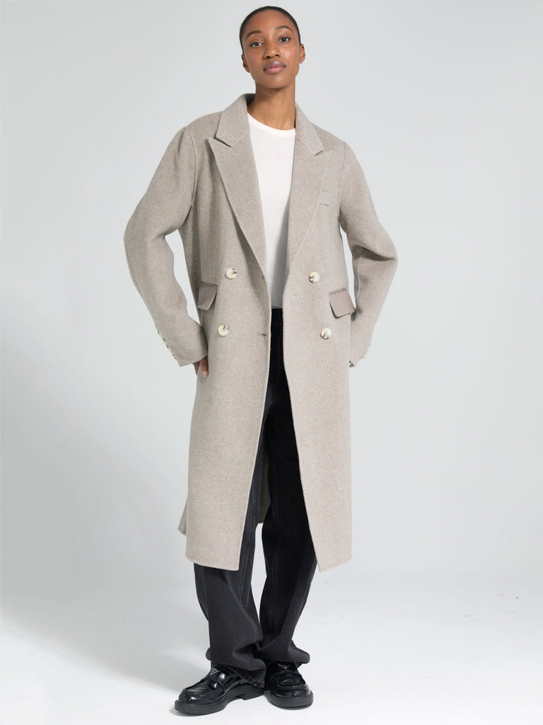 MILES WOOL COAT - BEIGE