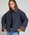 JOEL CANVAS JACKET - NAVY