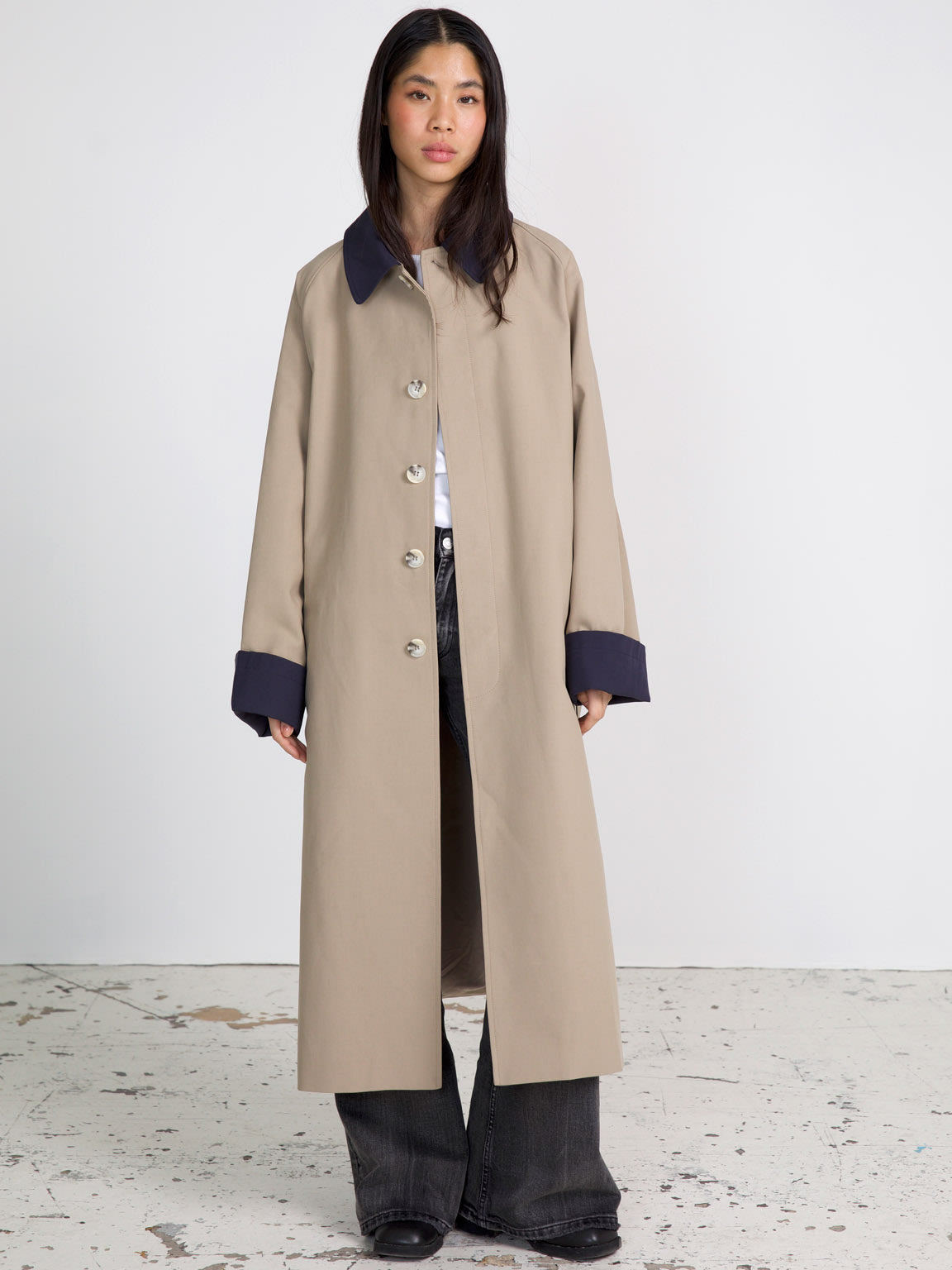 JOEL CANVAS COAT - BEIGE