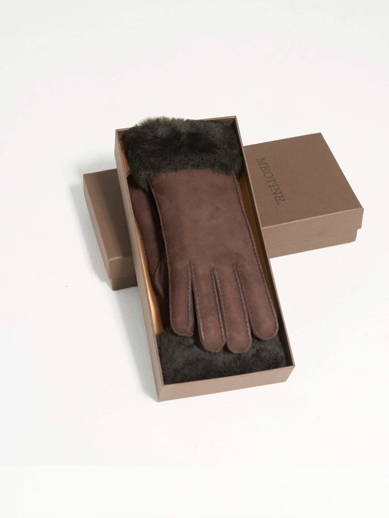 ROXY GLOVE - DARK BROWN