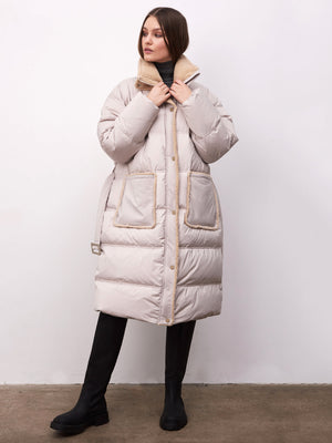 SANDIE DOWN COAT - BEIGE
