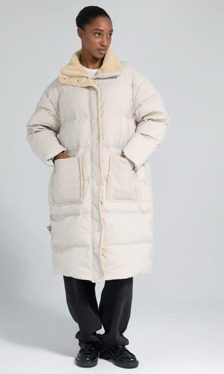 SANDIE DOWN COAT - BEIGE