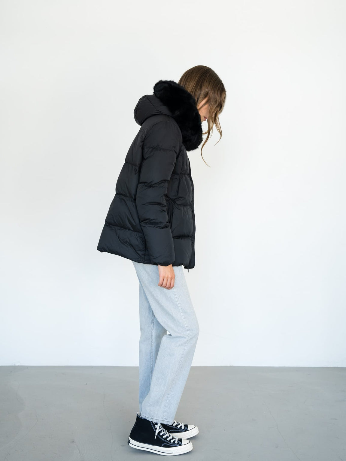 ALVA DOWN JACKET - BLACK