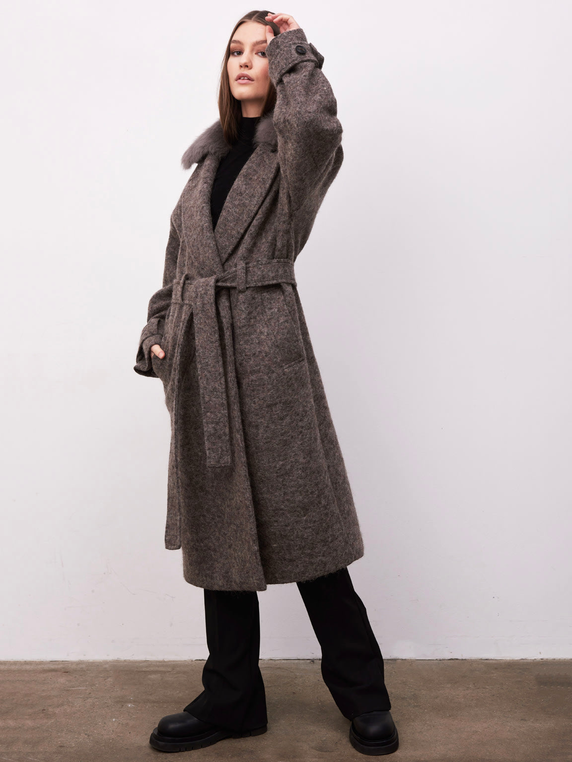 SOFIA COAT - BROWN