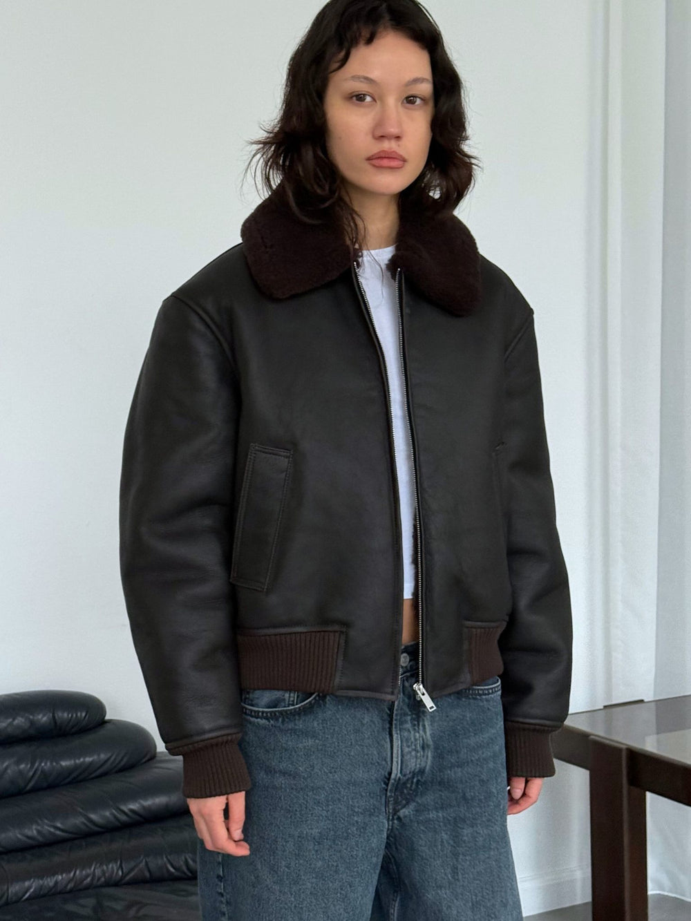 SOHO BOMBER - DARK BROWN