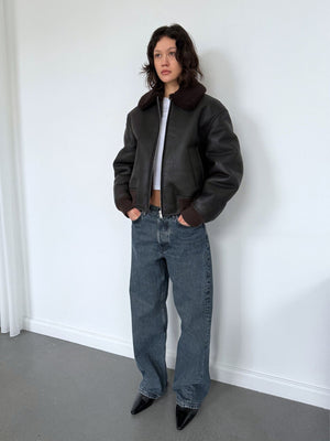 SOHO BOMBER - DARK BROWN