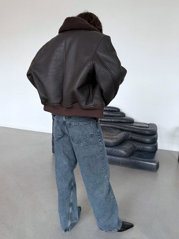 SOHO BOMBER - DARK BROWN