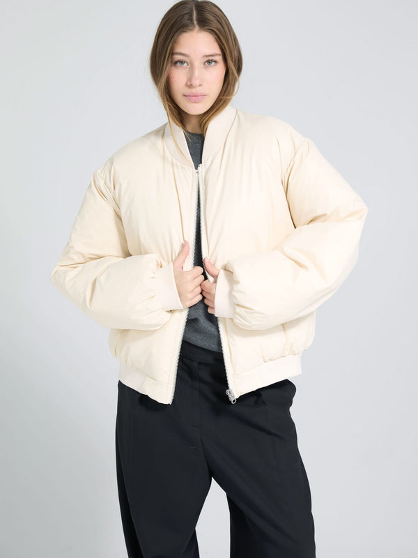SOL BOMBER JACKET - CRÈME