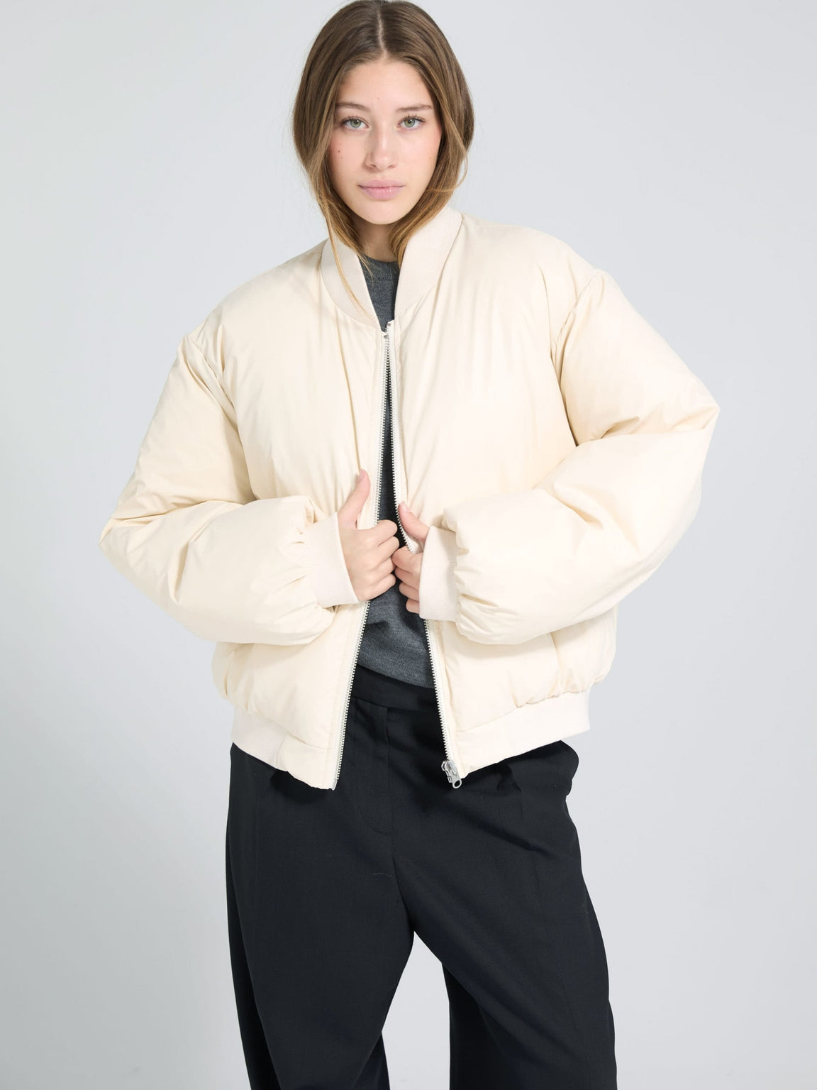 SOL BOMBER JACKET - CRÈME