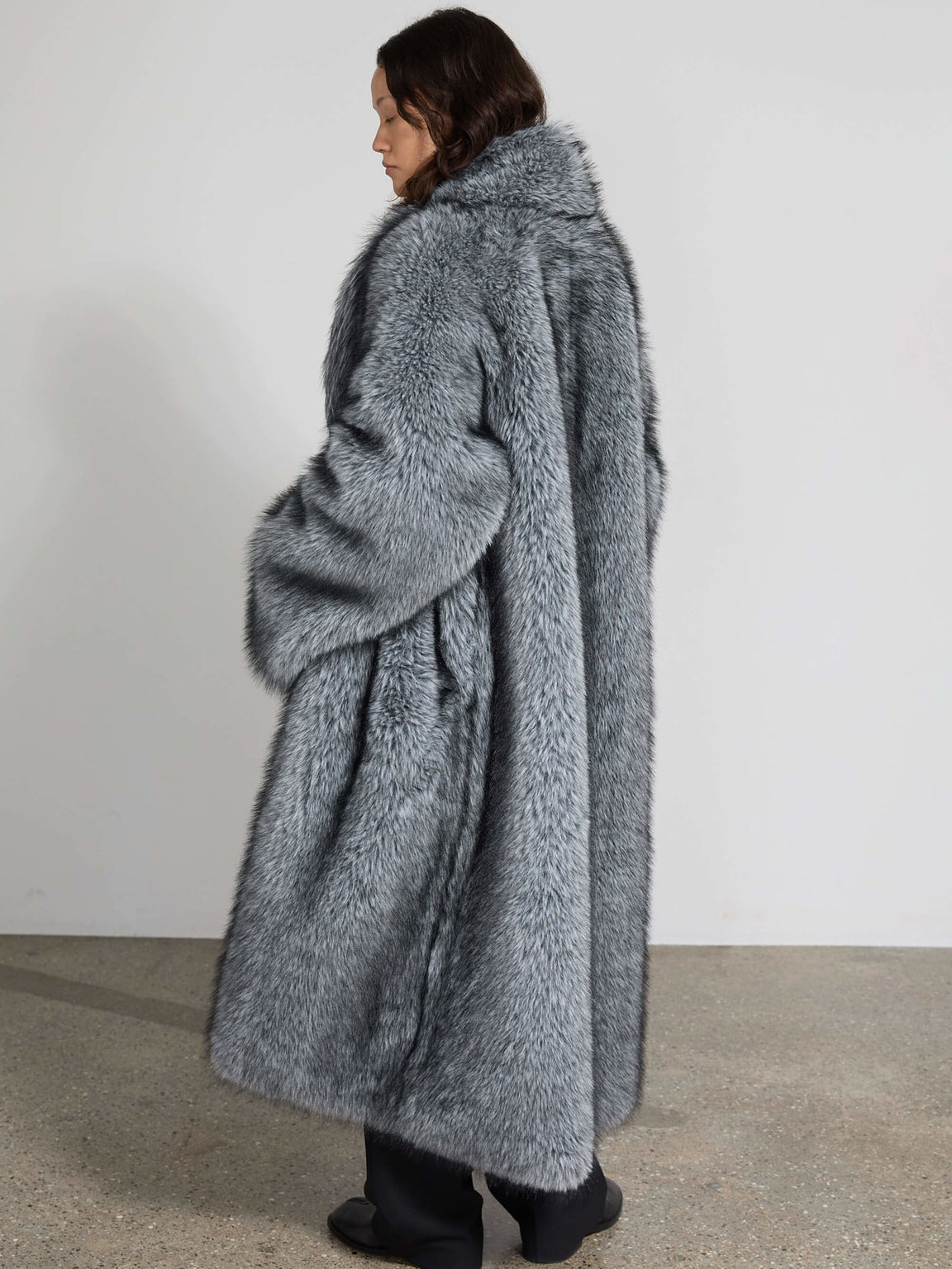 KATHA COAT - SILVER BLUE